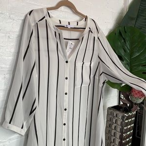 DR2 Tunic- Black + White